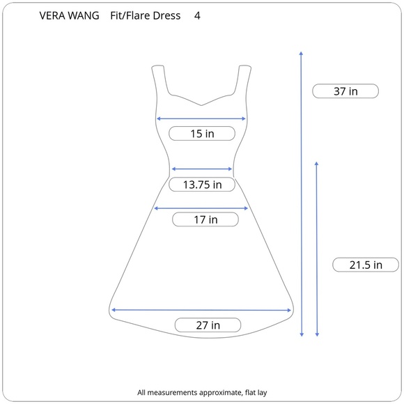 VERA WANG Black Scuba Fit & Flare Cocktail Dress - Picture 15 of 16